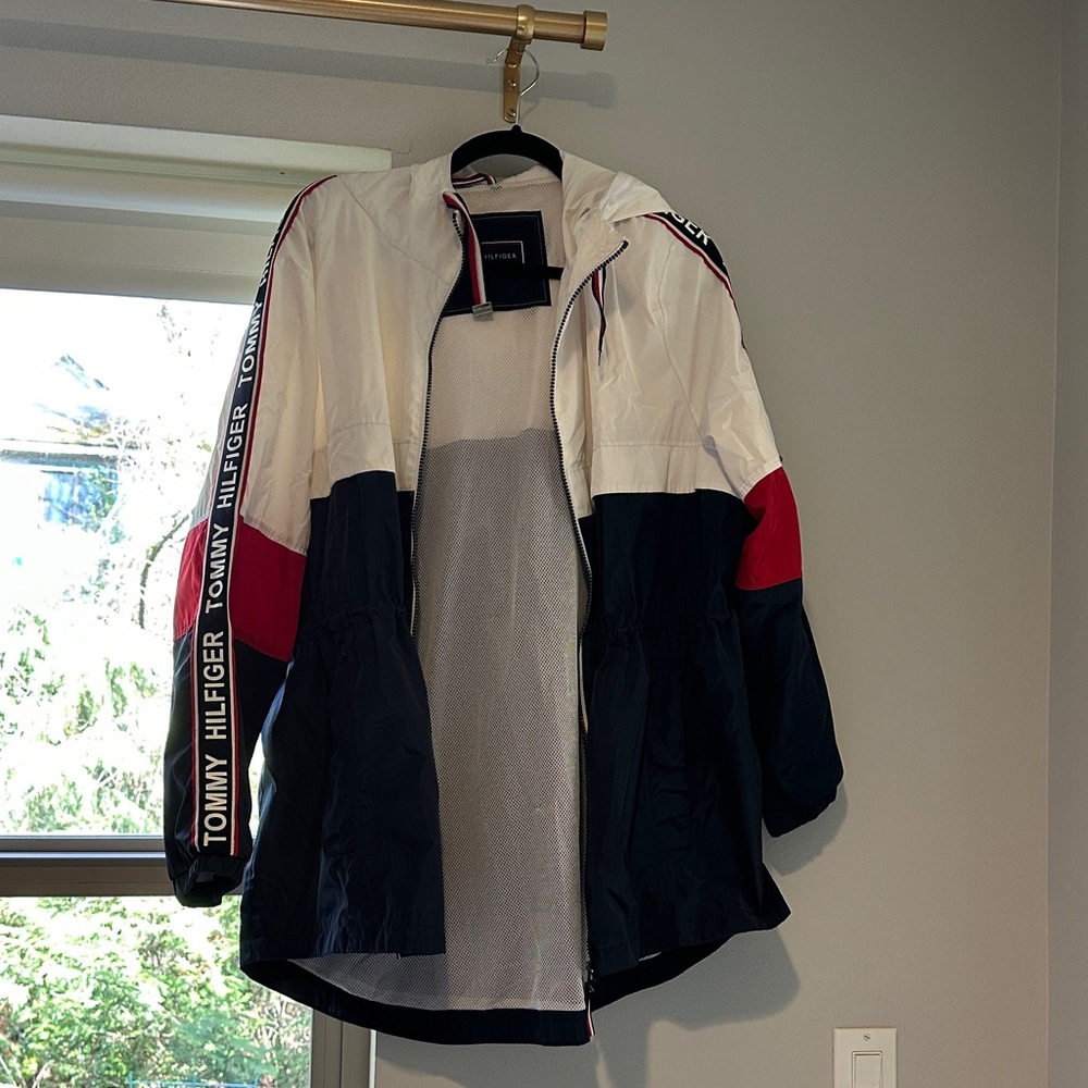Tommy Hilfiger Colorblock Windbreaker - White, Red, Navy